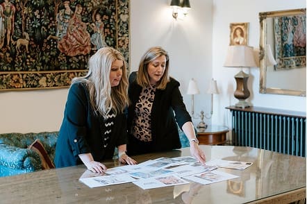 Light Up Christmas and Events team planning a hotel Christmas decoration design